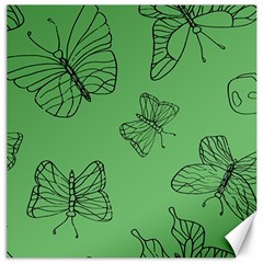 Green Nature Pattern Canvas 12  x 12 