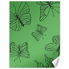 Green Nature Pattern Canvas 36  x 48 