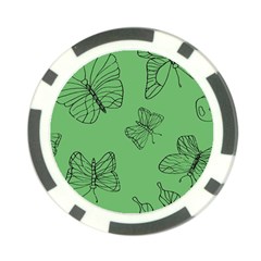 Green Nature Pattern Poker Chip Card Guard by Wegoenart