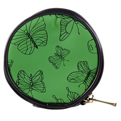 Green Nature Pattern Mini Makeup Bag