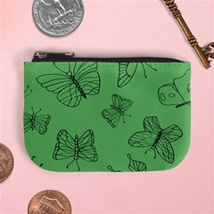 Green Nature Pattern Mini Coin Purse