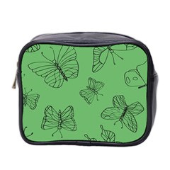 Green Nature Pattern Mini Toiletries Bag (two Sides) by Wegoenart