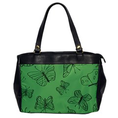 Green Nature Pattern Oversize Office Handbag