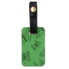 Green Nature Pattern Luggage Tag (one side)