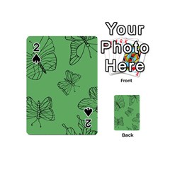 Green Nature Pattern Playing Cards 54 Designs (Mini)