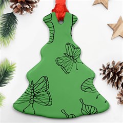 Green Nature Pattern Ornament (Christmas Tree) 