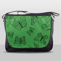 Green Nature Pattern Messenger Bag