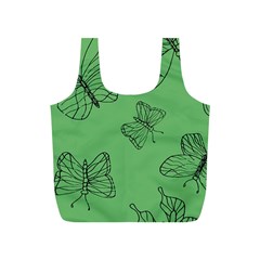 Green Nature Pattern Full Print Recycle Bag (S)