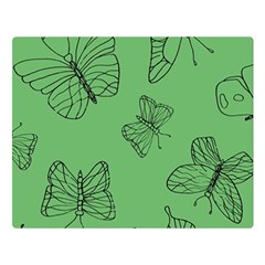 Green Nature Pattern Double Sided Flano Blanket (Large) 