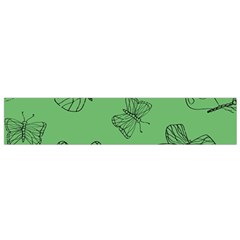 Green Nature Pattern Small Flano Scarf by Wegoenart