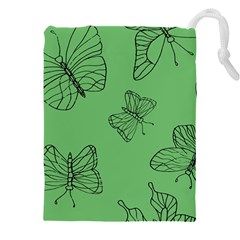 Green Nature Pattern Drawstring Pouch (5xl) by Wegoenart