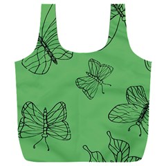 Green Nature Pattern Full Print Recycle Bag (XXXL)