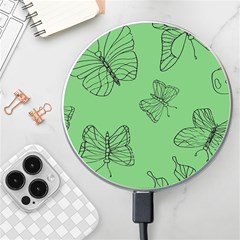 Green Nature Pattern Wireless Charger by Wegoenart