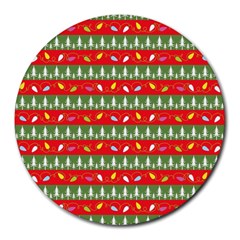 Christmas-papers Round Mousepads by nateshop