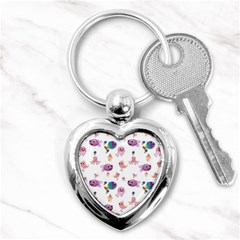 Fish Squid Bird Jellyfish Chicken Key Chain (heart) by Wegoenart