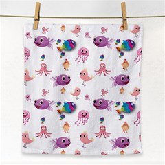 Fish Squid Bird Jellyfish Chicken Face Towel by Wegoenart