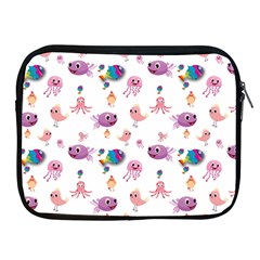 Fish Squid Bird Jellyfish Chicken Apple Ipad 2/3/4 Zipper Cases by Wegoenart