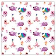 Fish Squid Bird Jellyfish Chicken Lightweight Scarf  by Wegoenart