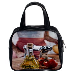 Healthy Ingredients - Olive Oil And Tomatoes Classic Handbag (two Sides) by ConteMonfrey