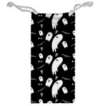 Ghost Background Halloween Jewelry Bag Back