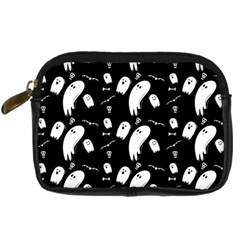 Ghost Background Halloween Digital Camera Leather Case by Wegoenart