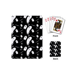 Ghost Background Halloween Playing Cards Single Design (mini) by Wegoenart