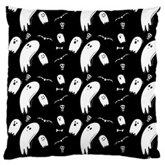 Ghost Background Halloween Large Cushion Case (two Sides) by Wegoenart