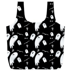 Ghost Background Halloween Full Print Recycle Bag (xl) by Wegoenart