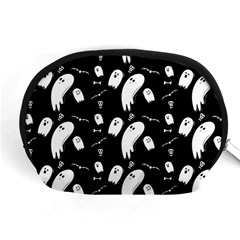 Ghost Background Halloween Accessory Pouch (medium) by Wegoenart