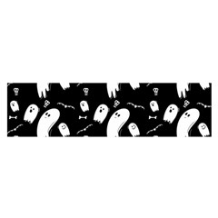 Ghost Background Halloween Oblong Satin Scarf (16  X 60 ) by Wegoenart