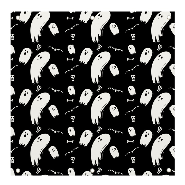 Ghost Background Halloween Banner and Sign 4  x 4 