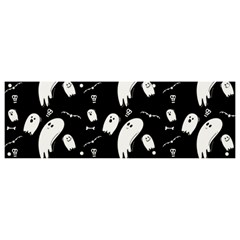 Ghost Background Halloween Banner And Sign 9  X 3 