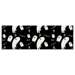 Ghost Background Halloween Banner And Sign 12  X 4 