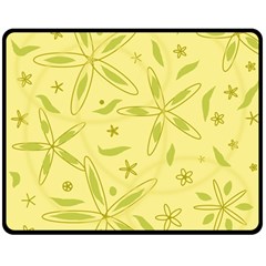 Wallpaper Floral Wallpaper Double Sided Fleece Blanket (medium)  by Wegoenart