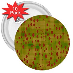 Circles 3  Buttons (10 Pack)  by nateshop