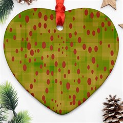 Circles Heart Ornament (two Sides)