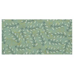 Leaves Nature Pattern Design Banner And Sign 8  X 4 