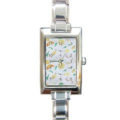 Tea Drinking Welding Tea Bag Rectangle Italian Charm Watch