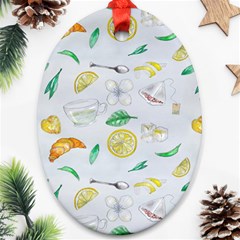 Tea Drinking Welding Tea Bag Ornament (Oval)