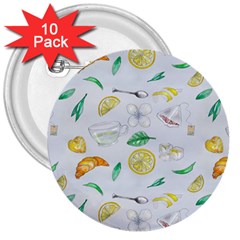 Tea Drinking Welding Tea Bag 3  Buttons (10 pack) 