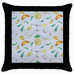 Tea Drinking Welding Tea Bag Throw Pillow Case (Black)