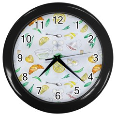 Tea Drinking Welding Tea Bag Wall Clock (black) by Wegoenart