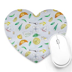 Tea Drinking Welding Tea Bag Heart Mousepads