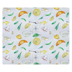 Tea Drinking Welding Tea Bag Double Sided Flano Blanket (Small) 