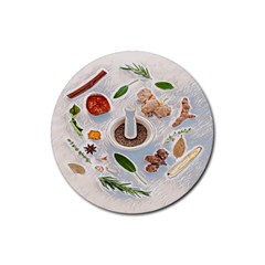 Healthy Ingredients Rubber Coaster (round) by ConteMonfrey