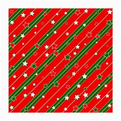 Xmash Christmas Stars Red Background Star Medium Glasses Cloth