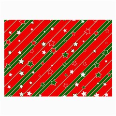 Xmash Christmas Stars Red Background Star Large Glasses Cloth