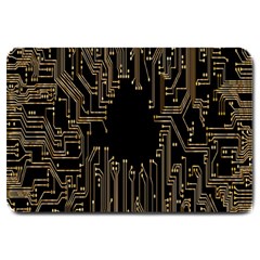 Circuit-board Large Doormat  by nateshop