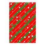 Xmash Christmas Stars Red Background Star Shower Curtain 48  x 72  (Small)  Curtain(48  X 72 ) - 42.18 x64.8  Curtain(48  X 72 )