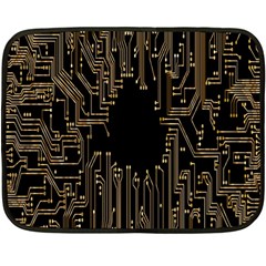 Circuit-board Double Sided Fleece Blanket (mini)  by nateshop